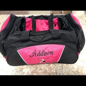 Girls duffel bag for gymnastics or dance - Addison